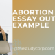 abortion essay outline example