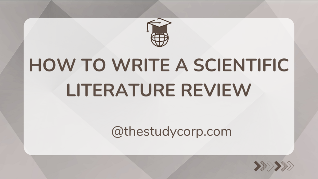 how to write a scientific literature review