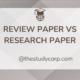 review paper vs research paper