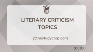 literary criticism topics