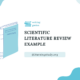 scientific literature review example