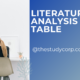 literature analysis table