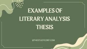 examples of literary analysis thesis