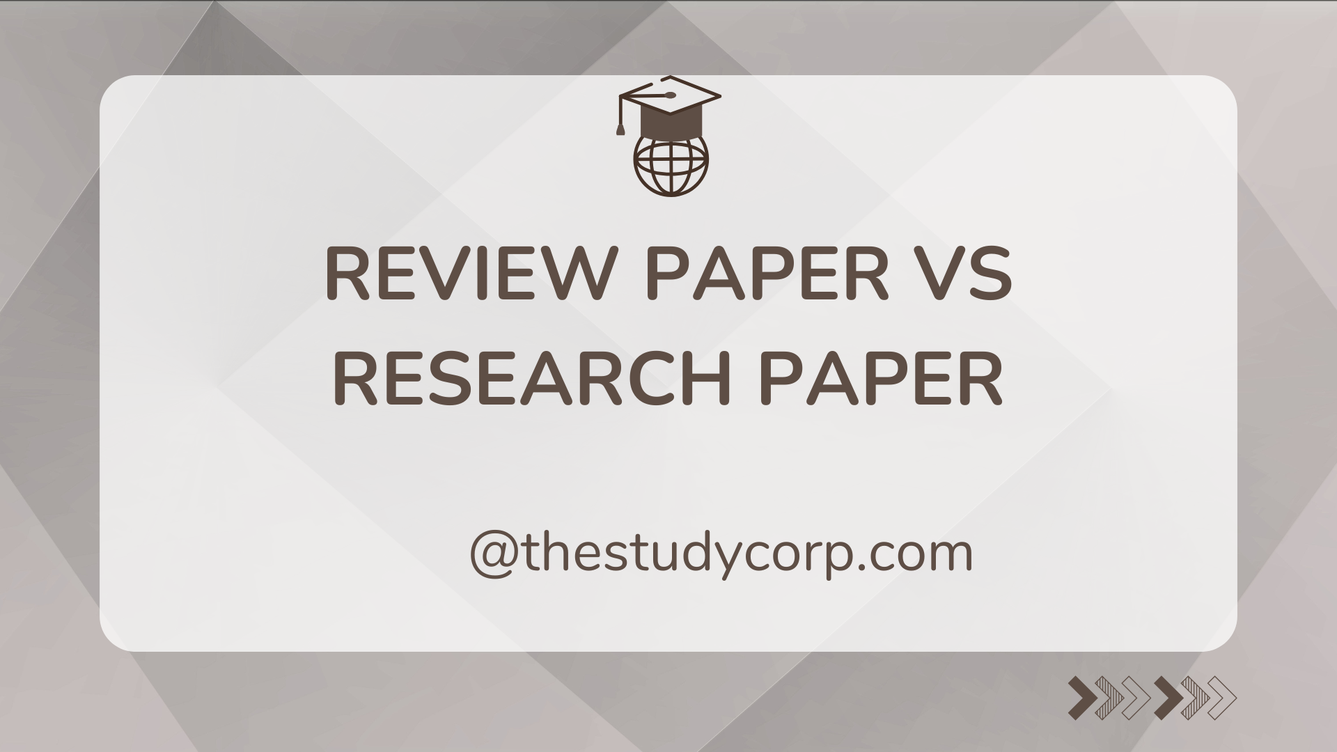 review paper vs research paper